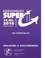 Ausschreibung Super-G 2016
