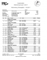 Krähenberg Super-G 2017 Ergebnisliste